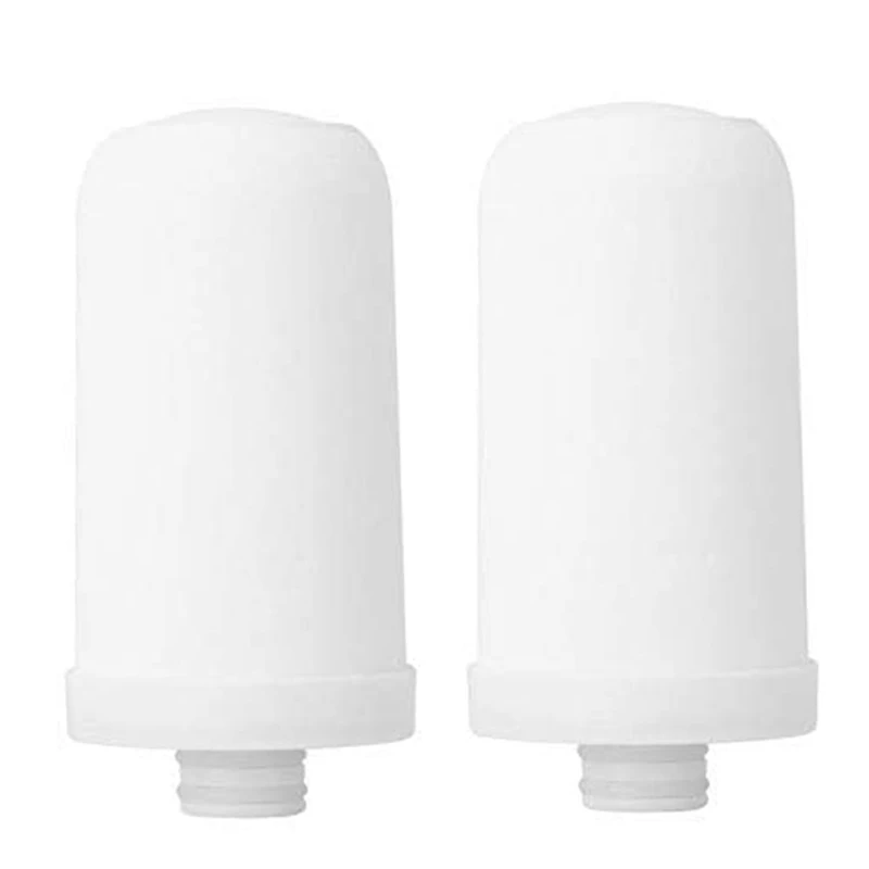 

2PCS Ceramic Filter Water Tap Filtration Tap Water Filter Cartridge Replacement Kitchen Faucet Purifier for Home