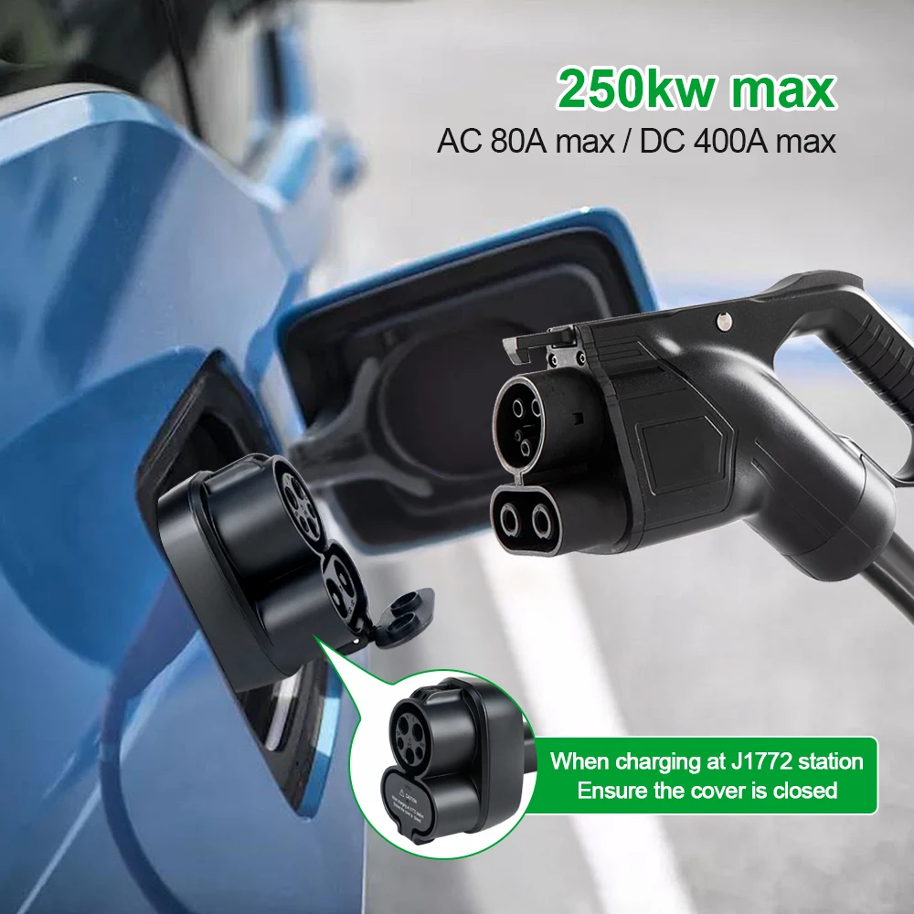 CCS1 a Tesla NACS EV adattatore per caricabatterie AC/DC modello 3 Y/X/S connettore di ricarica per veicoli elettrici CCS1 e J1772 adattatore EV