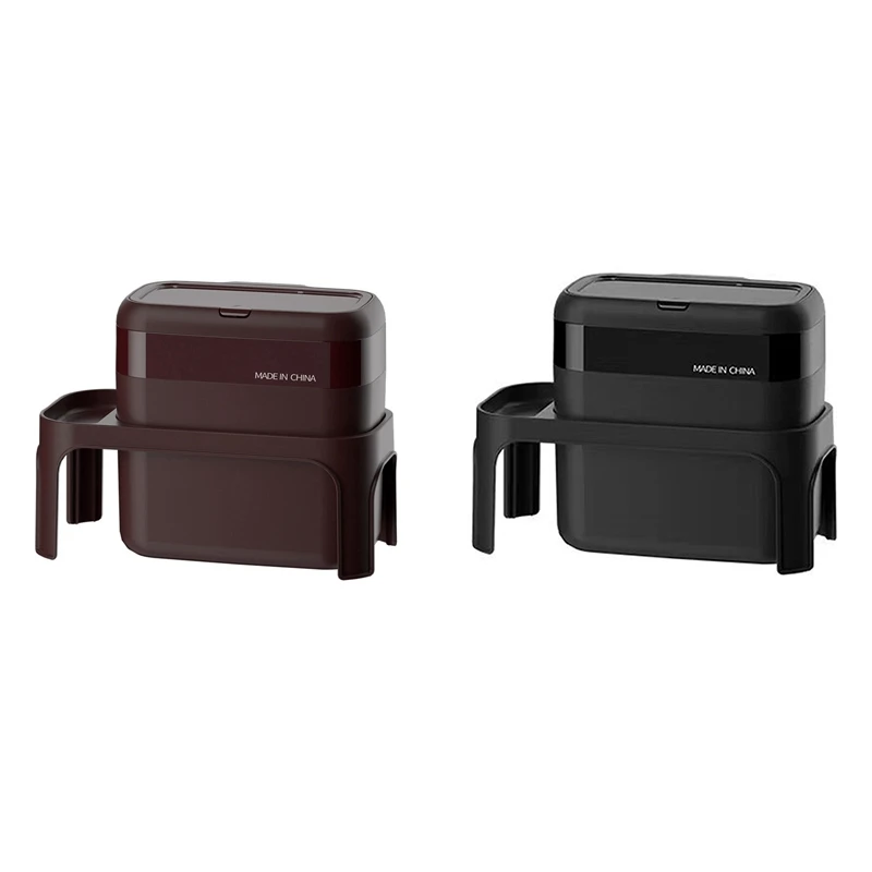 

Автомобильный мусорный бак, пластиковый автомобильный мусорный бак, корзина-органайзер, 7 л, специальный задний ящик для хранения, автомобильные мусорные баки-B, простая установка