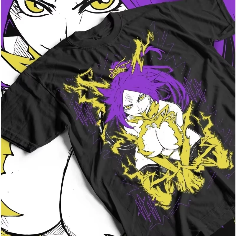 Men Clothing Bleach Anime Tee Shirt, Ichigo Kurosaki Bankai, Kuros Girl Kawaii Waifu, Unisex