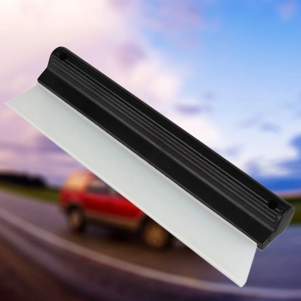 Car Body Window Squeegee Silicone Wiper for Car Bathroom Mirror Window Glass Cleaning (Black) window cleaner