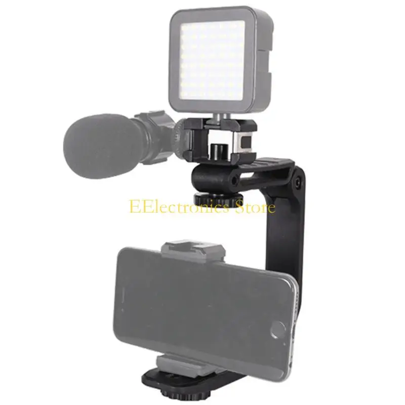 B03C Professional Handle U Shaped Video Grip for Clear and Shots and Videos