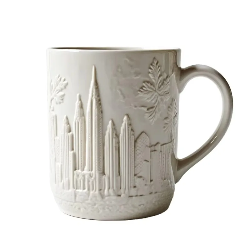 

Кружка Canada Skyline ручной работы - керамический сувенир с 3D-тиснением | Кофейная чашка и предмет коллекционера City Landmark на заказ
