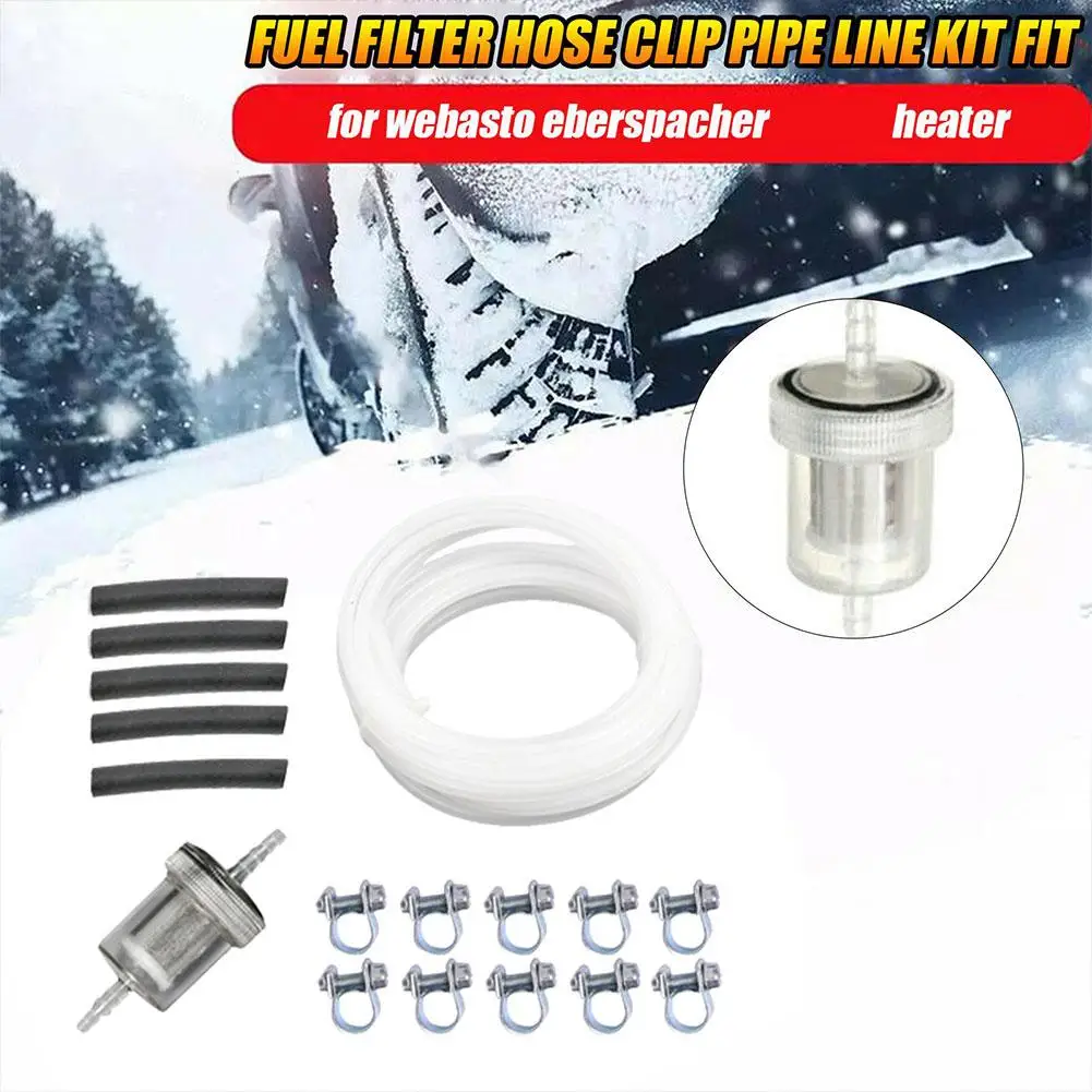 5M Fuel Tank Standpipe Kit Replaceable Parking Heater Fuel Line Kit for Eberspacher/ Webasto Heater Diesel Hose Clip