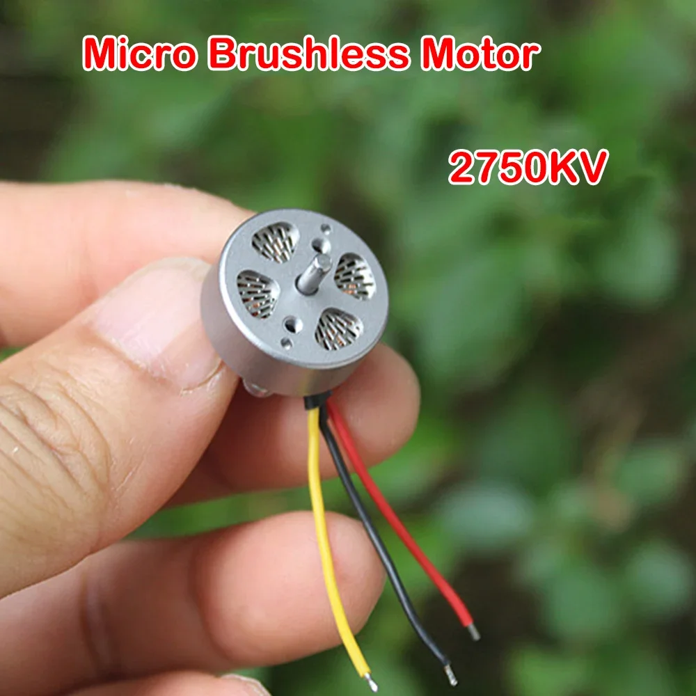 Mini 18mm 3-phase Brushless Motor DC 7.4V 2750KV High Speed  2mm Shaft 2S-3S BLDC Small RC Drone FPV Quadcopter Aircraft Engine