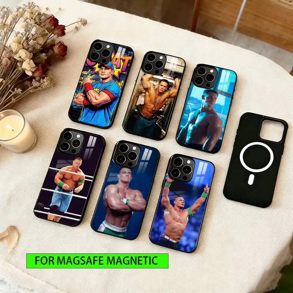 

Wrestler John Cena Phone Case For iPhone17,16,15,14,13,12,11 Plus,Pro Magnetic For Magsafe Wireless Charging