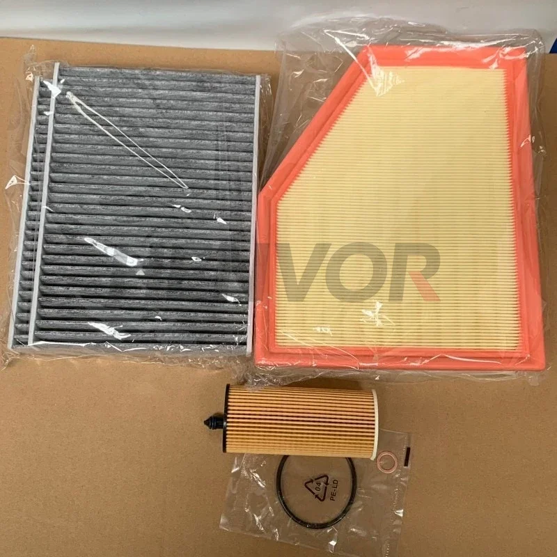 

3pcs Filter Set For BMW 525i three box G30 /G30 LCI 2.0T 2018/2020 520i Travel G31 2.0T 2018 Cabin AC Air Oil Filter Spare Parts