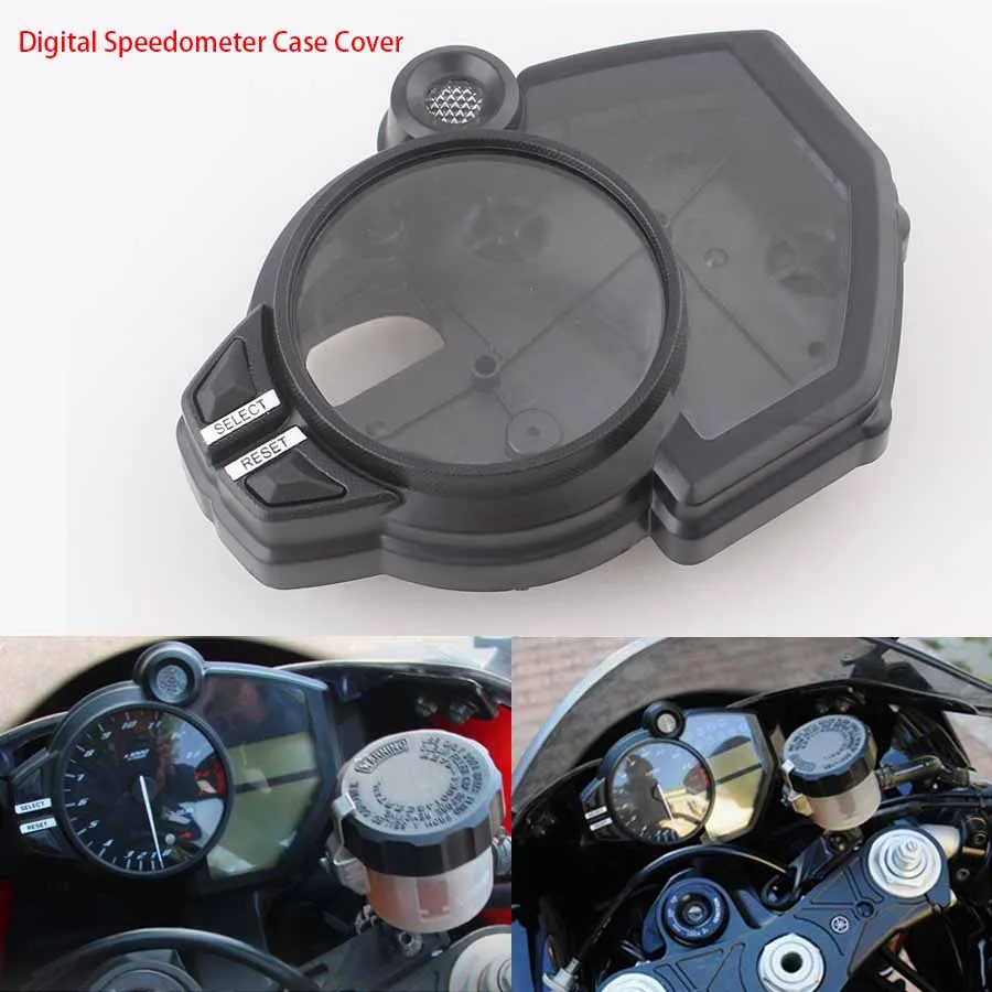 Motorcycle Part Tachometer Odometer Gauge Instrument Speedometer Housing Cover Case ABS Plastic For Yamaha YZF 1000 R1 2009-2012