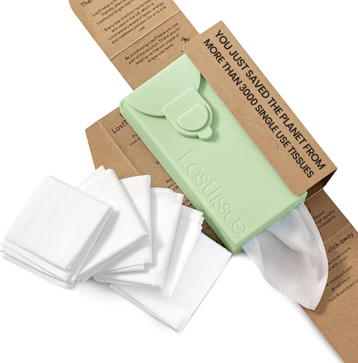 

Reusable Cotton Tissue Pack for Men & Women - Washable, Eco-Friendly Facial Towels with Travel Case