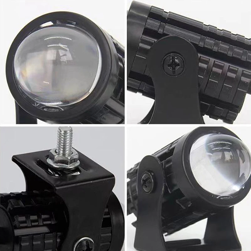 2 قطعة دراجة نارية Led المصباح 12 فولت عالية مشرق Led أضواء مصباح للدراجات النارية موتو Led الأضواء المساعدة ملحقات المصابيح