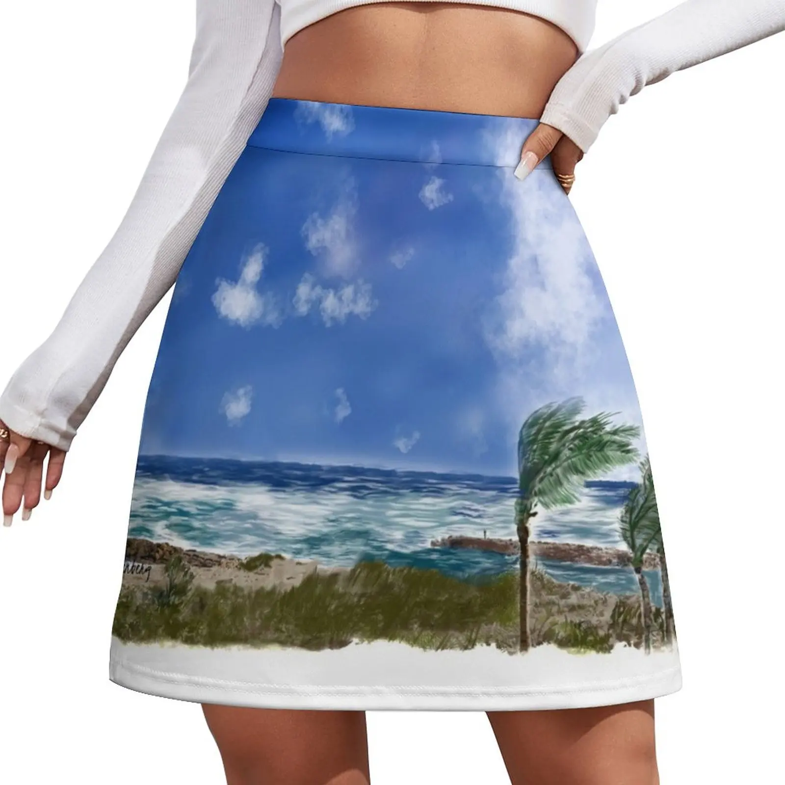 Palm Beach Mini Skirt Skirt shorts Women's summer skirt korean ladies summer for girls