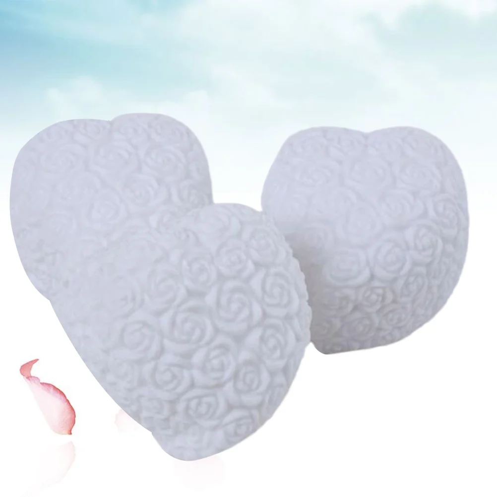 

4Pcs Heart Shaped Night Light Colorful Rose Pattern Glowing Ball Creative Decorative Table Lamp Romantic Bedroom Office Nursery