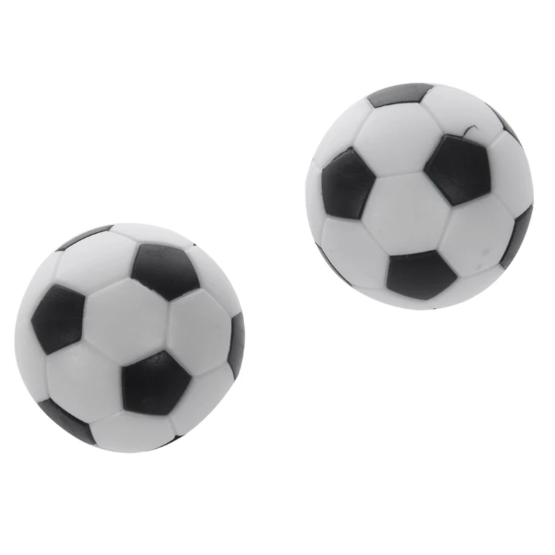 20X Plastic 32Mm Soccer Indoor Table Football Ball Replace Black+White