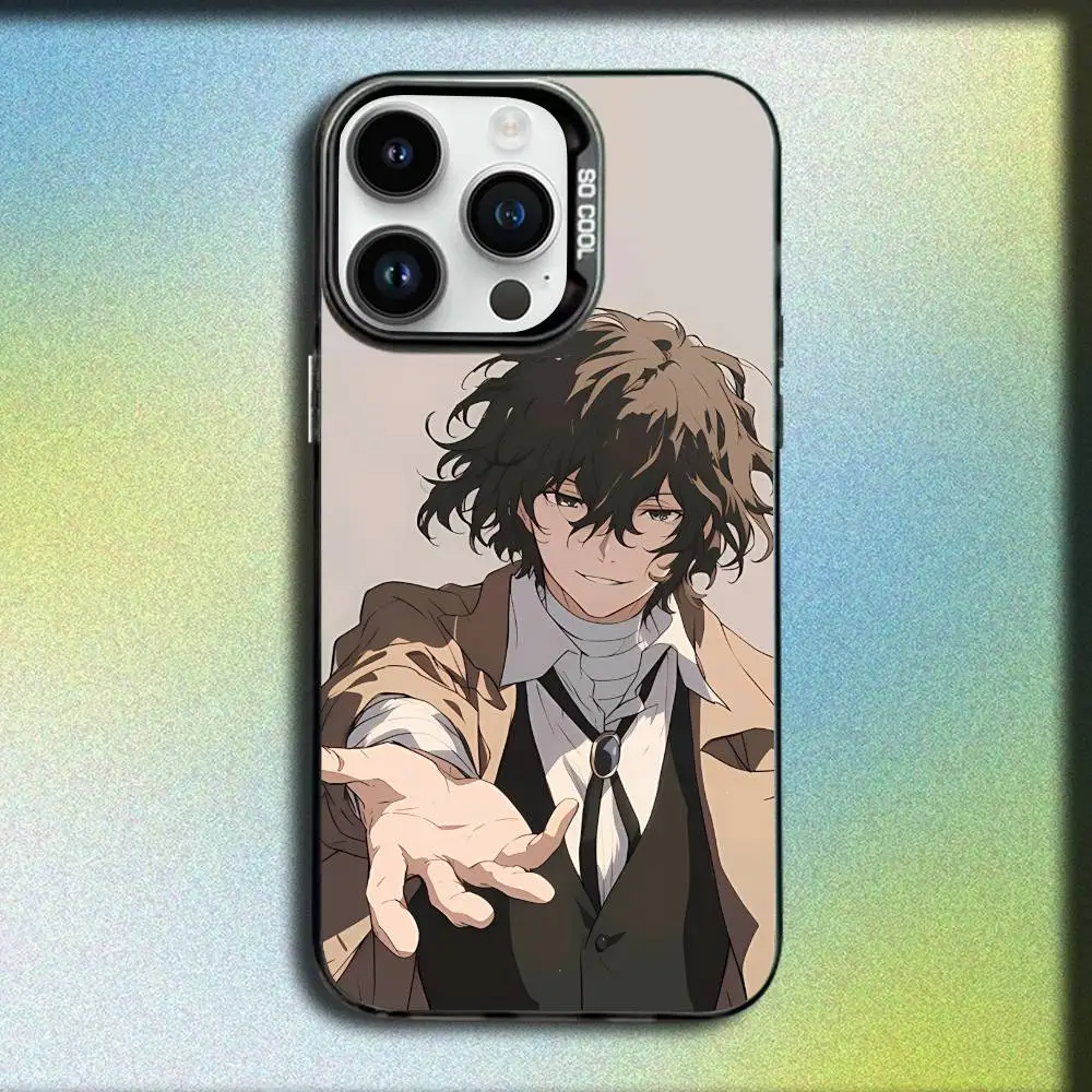 O-Osamu B-Bungo Dazai Stray Dogs Phone Case For iPhone 17,16,15,14,13,12,11,Pro,Max,Plus,E,SE4,Air,Mini Black IMD Box