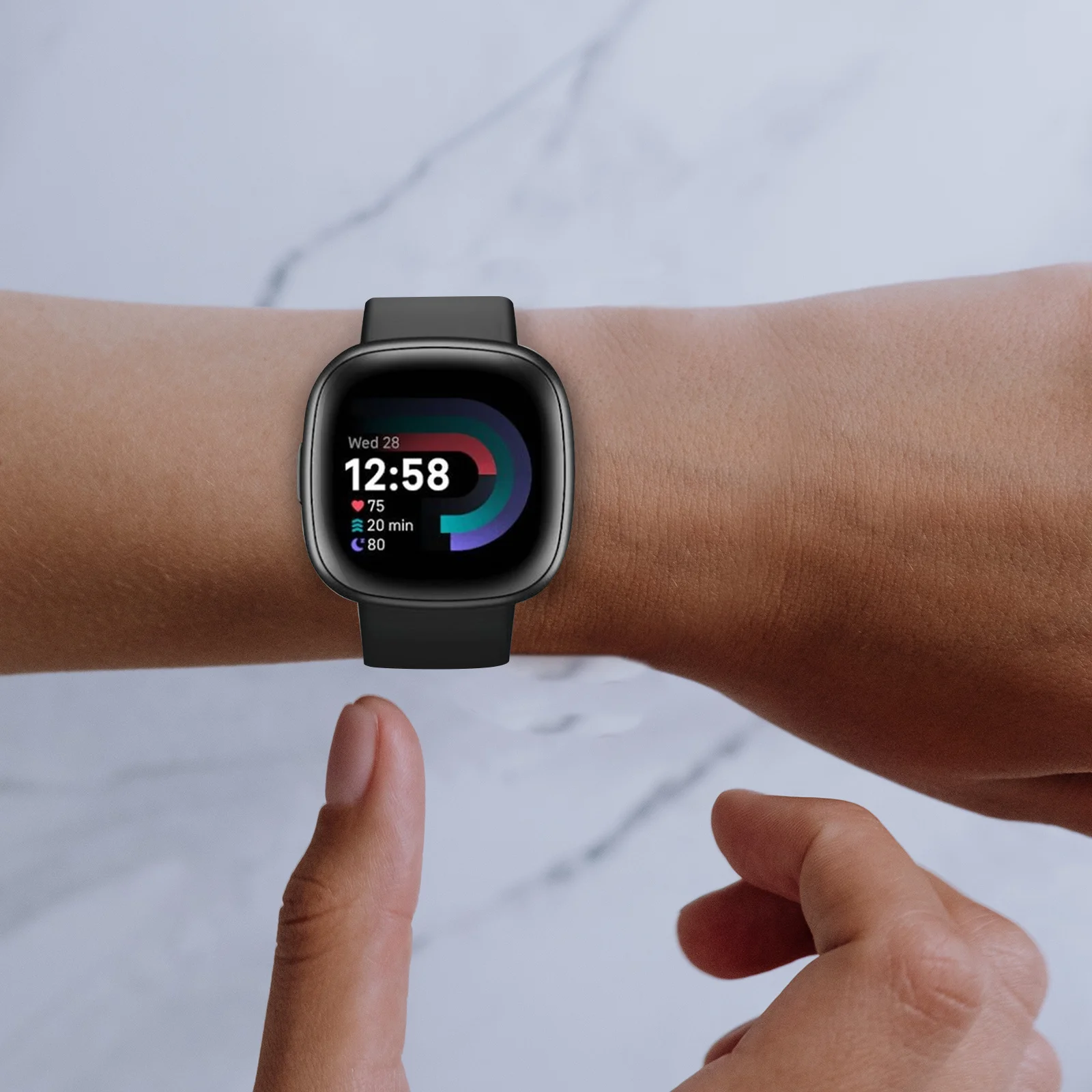 

2Pcs Tpu Watch Protective Shell Cover Fashionable Anti-Scratch Smartwatch Protection Case Full Edge Coverage for Versa4