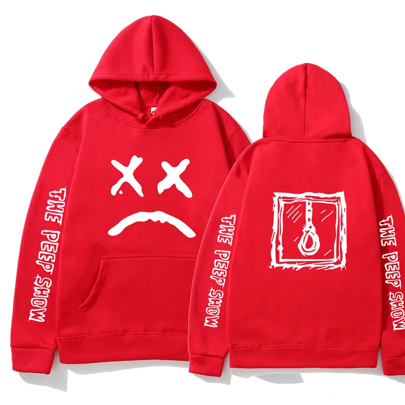 Manufacturer's direct supply of European and American trend hot search new LPeep street hooded trendy brand hoodie with plush
