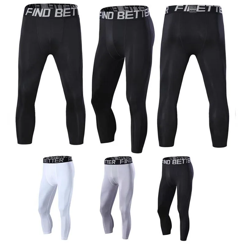 Sports Fitness Pants Men Gym Shorts Workout Tights Running Training Bottoming Shorts Compression Leggings Basketball Sportswears