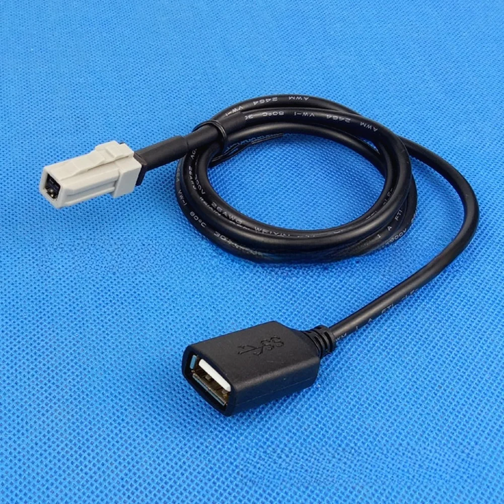 4-Pin USB Cable Black Car USB Adapter 4-pin Connector ABS Material Plug-and-play Wear-resistant For Honda 2019-2021