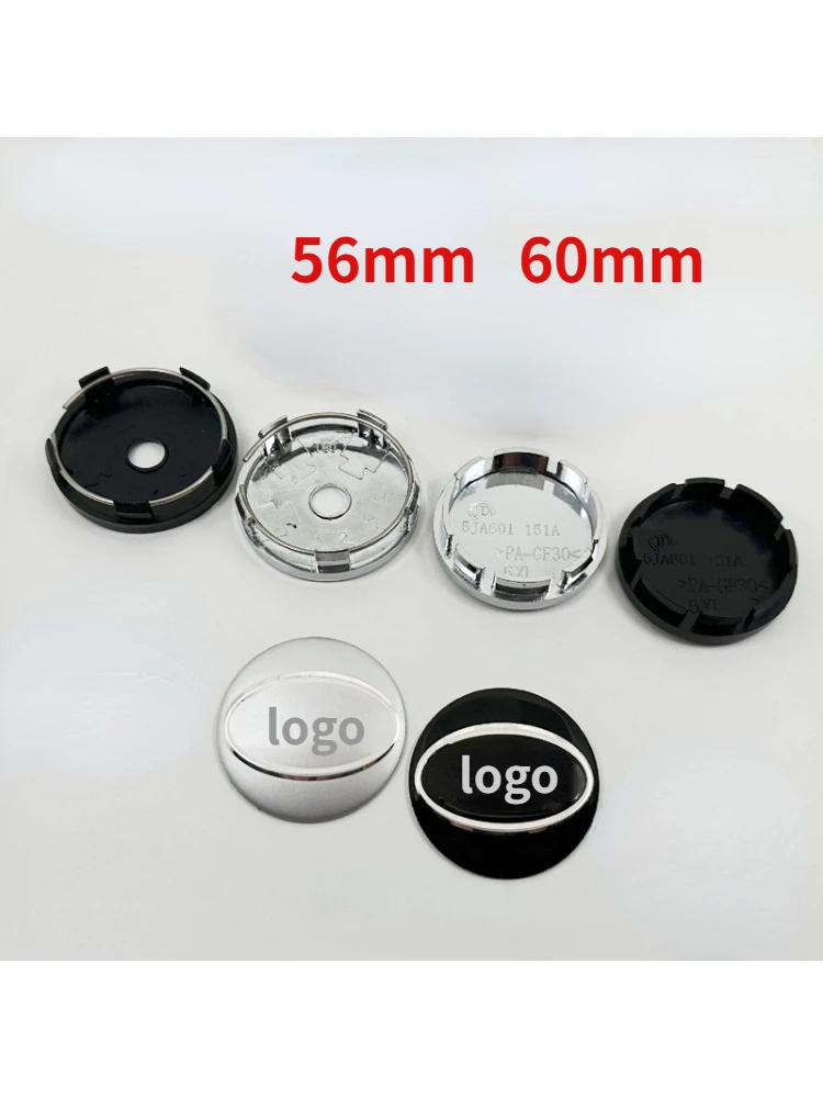 

4pcs 3D 60mm 56mm b-yD Car Rim Refit Creative Badge Covers for Logo Emblem Wheel Center Hub Cap Decoration Sticker Accessorie