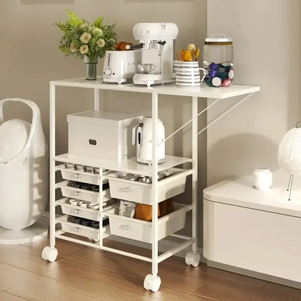 Multi Layer Kitchen Cart Kitchen With Sideboard Household Microwave OvenCoffee Machine Cuisine Furniture Kitchen Storage Cabinet