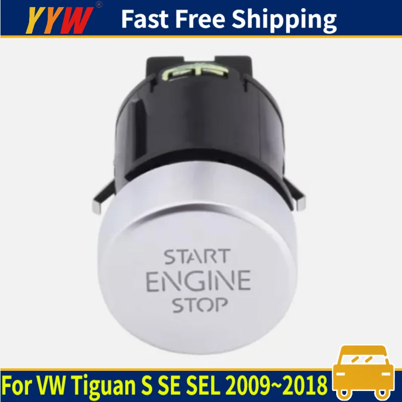 

5N0959839 Car Engine Start Stop Switch For Volkswagen Tiguan S SE SEL 2009~2018 2017 Car Ignition Switch Keyless Start Switch
