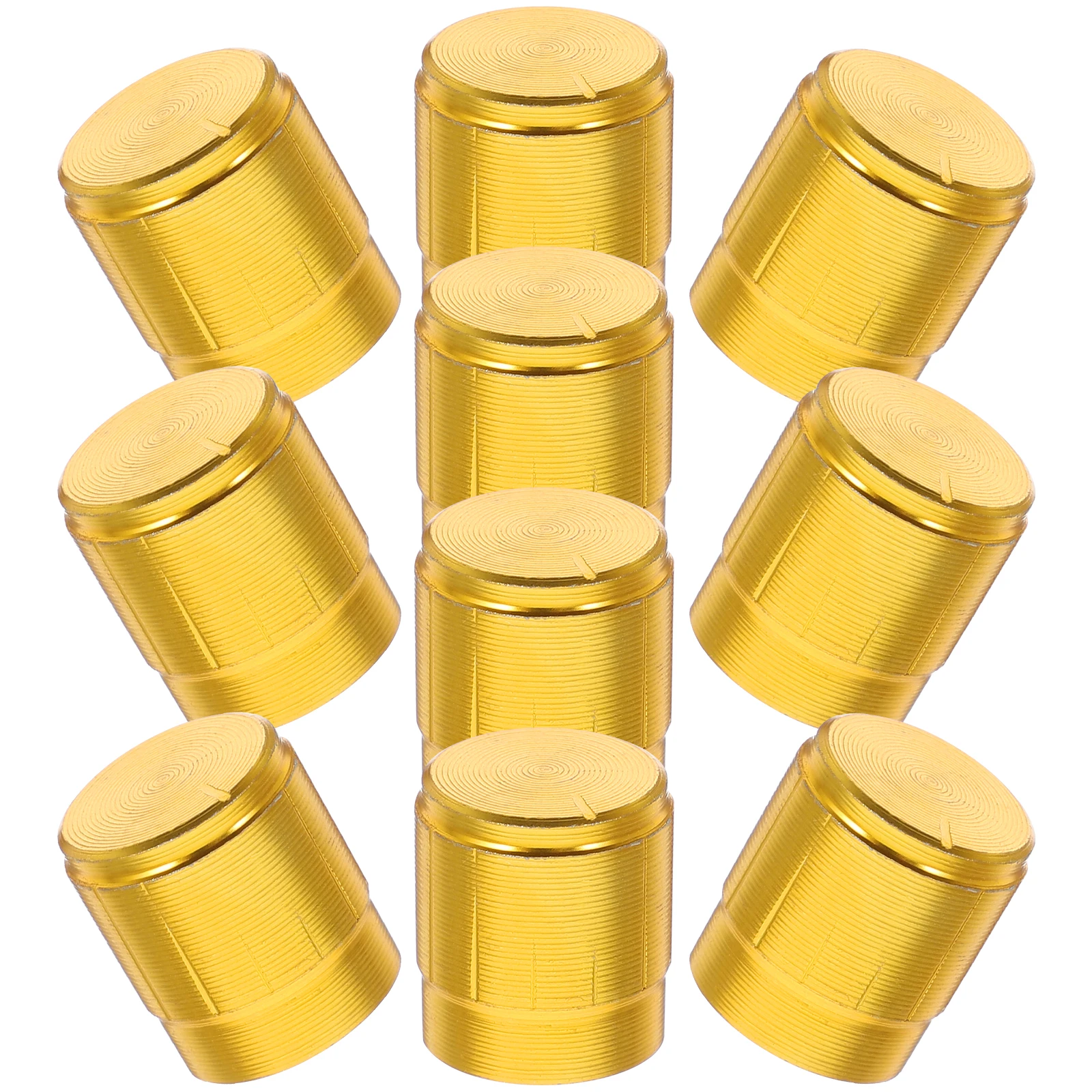 

10pcs Electric Guitar Knobs Volume Control Metal Potentiometer Caps For Amplifier Bass Replacement Controller Knob