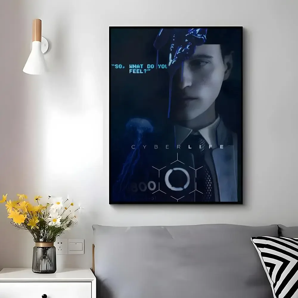 Action game Detroit Become Human Poster Wall Ornament Home Decor Young Decor Fans