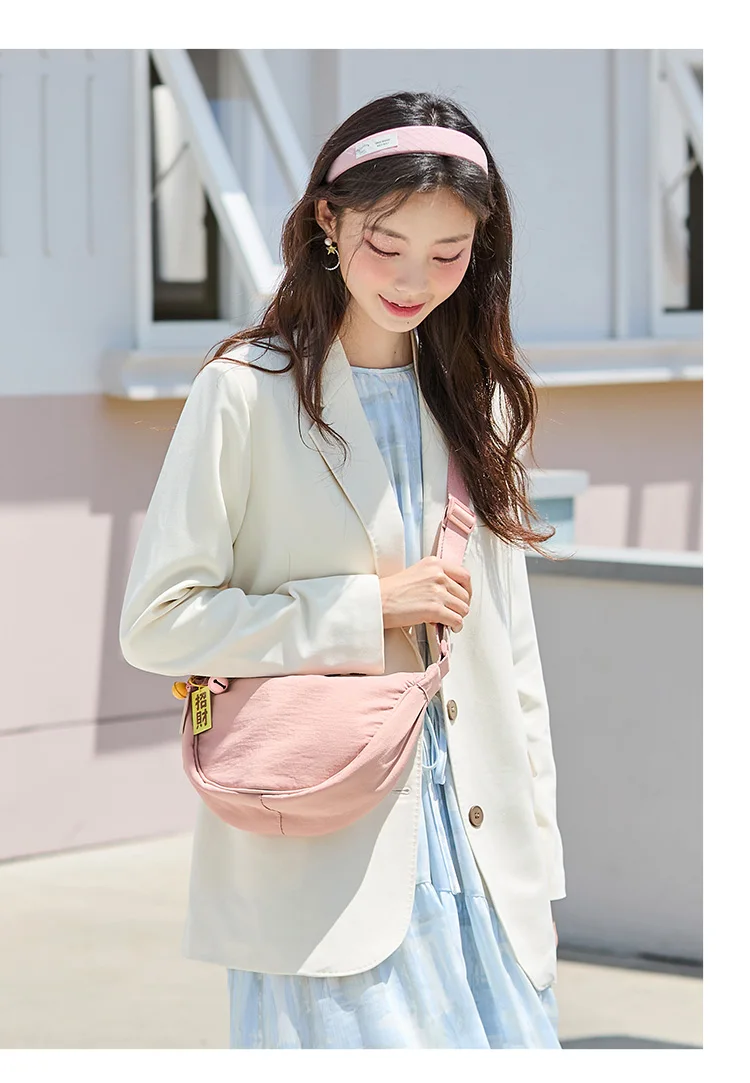 Semir Umhängetasche für Damen, 2025, neue Brusttasche, Macaron-Farbe, Knödeltasche, minimalistische Hüfttasche, Schultertasche – Detail 2