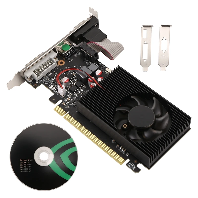 GT730 4GB DDR3 128Bit Graphics Card With -Compatible VGA DVI Port Office Graphics Card For Office/Home