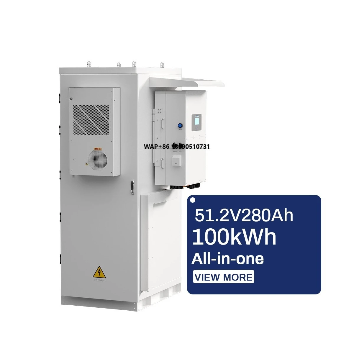 نظام تخزين الطاقة الشمسية الصناعية التجارية 30kw 50kw 100kw 200kw Lifepo4 50kwh 60kwh 100KWh 200kwh تبريد الهواء #1