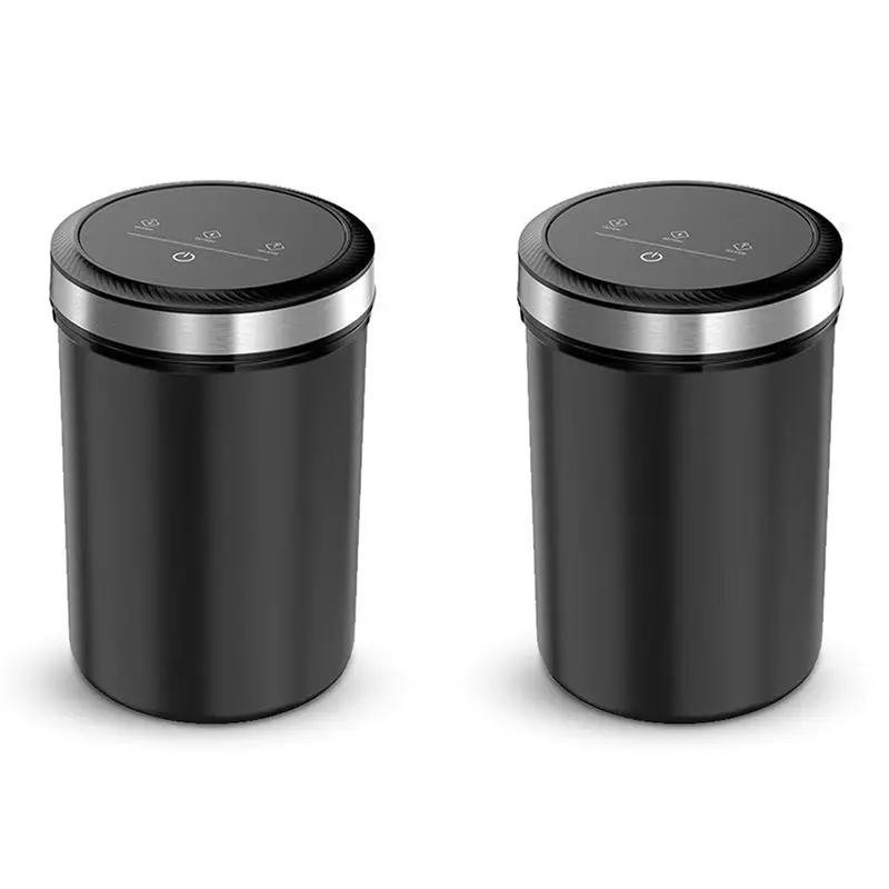 LLCS-2X Vacuum Coffee Canisters With Airtight Lids 33Kpa Auto Vacuum And Stop Touch Screen Storage Jar 1.6L/54Oz