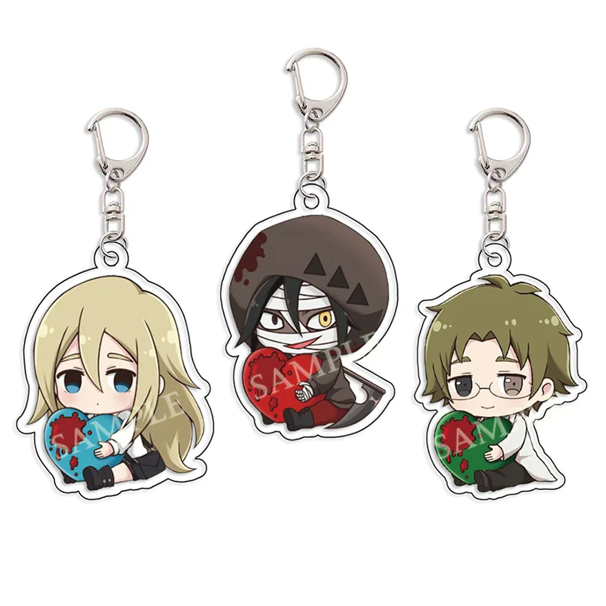 

Anime Angels of Death Acrylic Keychains Holder Car Key Chain Key Ring Cartoon Charm Bag Jewelry Gifts Accessories