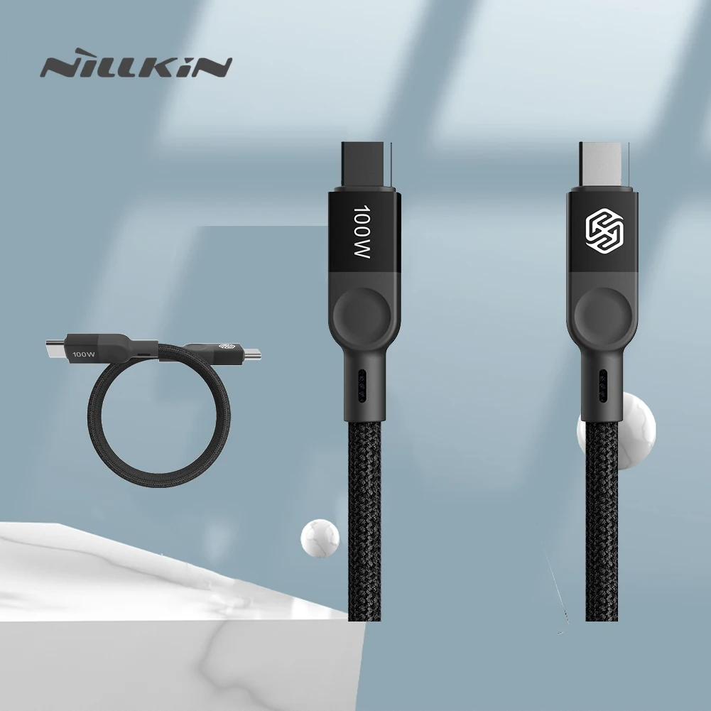 Nillkin Small Coil PD Magcharge Cable Type C To Type C Fast Charging For Huawei Xiaomi Samsung 1m USB C Data Cable