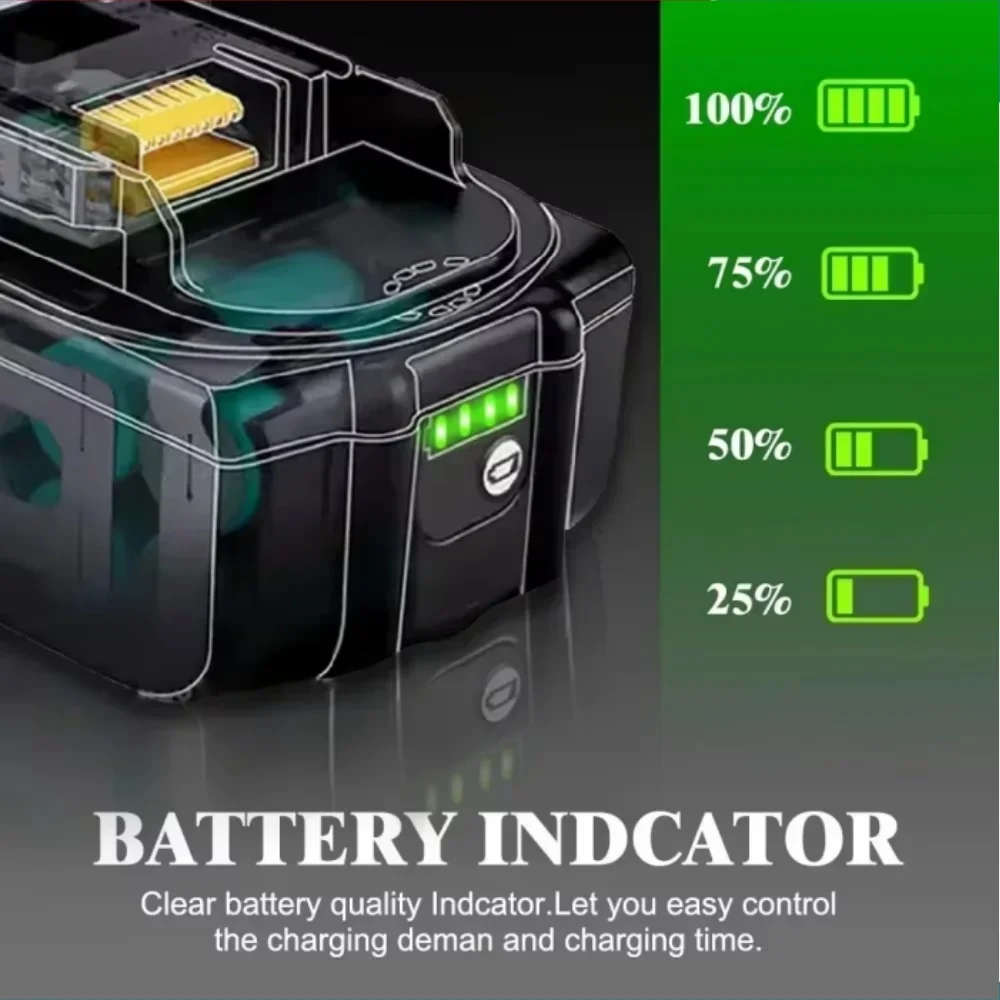 Makita BL1850 18V 5.0Ah Original Battery Tool Compatible with BL1830 BL1860 BL1850B for 18 Volt Wireless Grinder