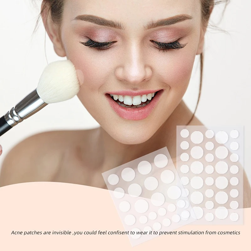 24 Stück/36 Stück runde Hydrogel unsichtbare Akne Aufkleber Hautpflege Aufkleber Make-up-Tool