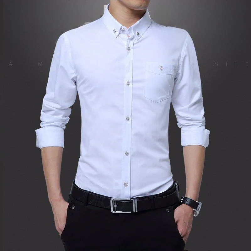 

Autumn White Long Sleeve Shirt Men's Professional Street Style PU Leather Camouflage Pattern Non-Shrinking Non-Fading