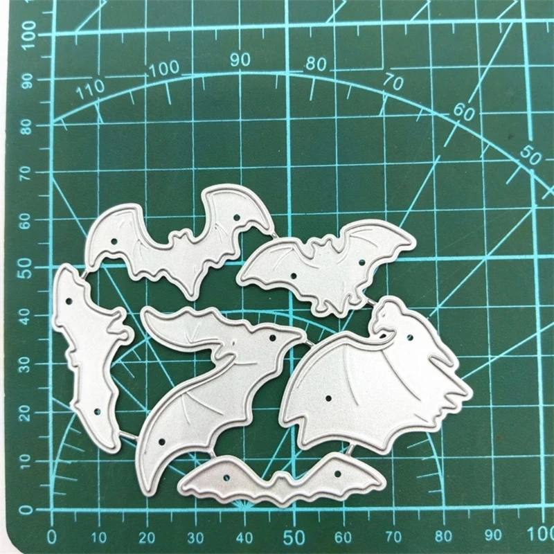 โลหะDieตัดฮาโลวีนค้างคาวลายนูนStencilตัดDiesสำหรับทำบัตรDropship