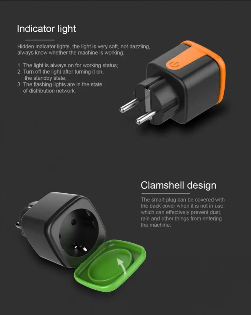 Wifi Tuya Smart Outdoor Steckdose IP44 Wasserdichte Drahtlose Fernbedienung Stecker EU 16A Unterstützung Szene Verknüpfung Alexa Home Vocie