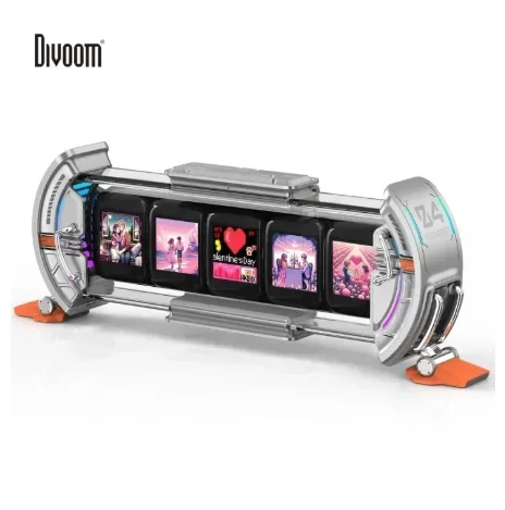 Divoom Dot Sound Door of Time Any Screen Glow Tube Clock Gaming Desktop Ornament Technology Male Birthday Gift