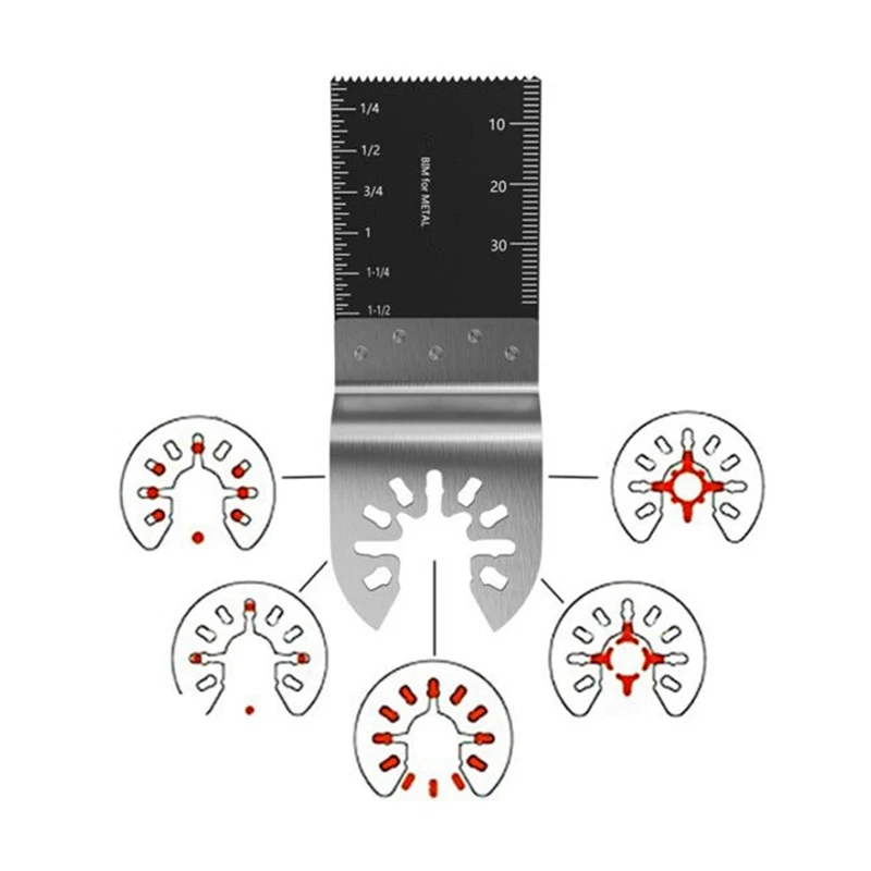 Multiuso bimetallico da 34Mm lama per sega lama oscillante circolare Multi utensile per il taglio di Kit di metallo morbido in plastica di legno