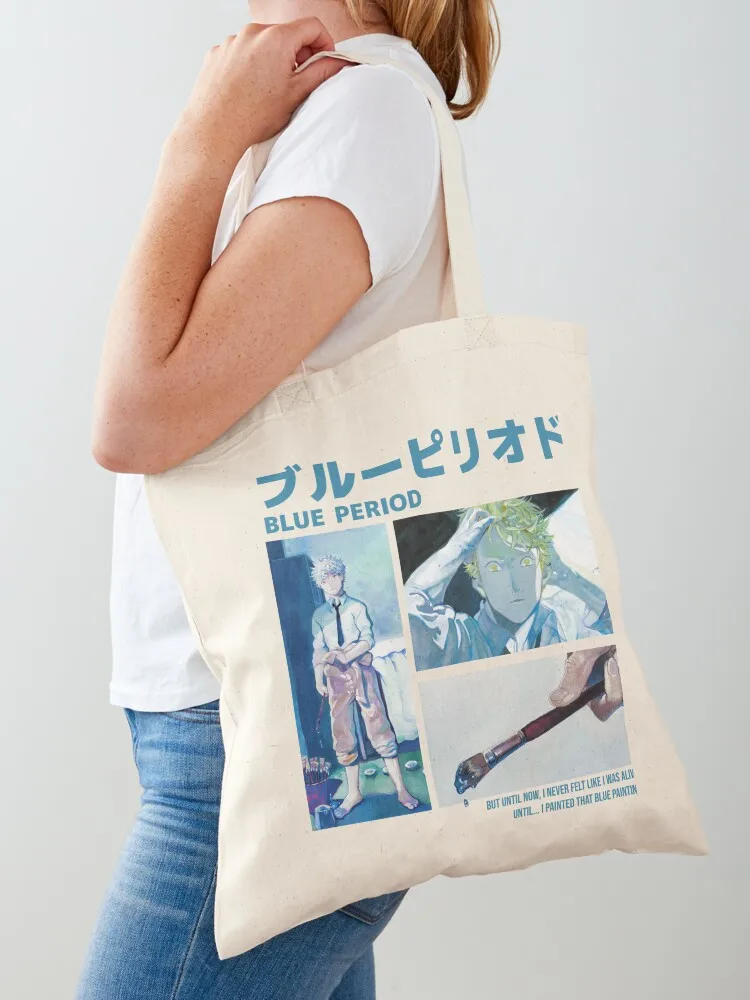 Blue Period - Yatora Tote Bag foldable reusable bag Handbags Women's shopper bag Canvas