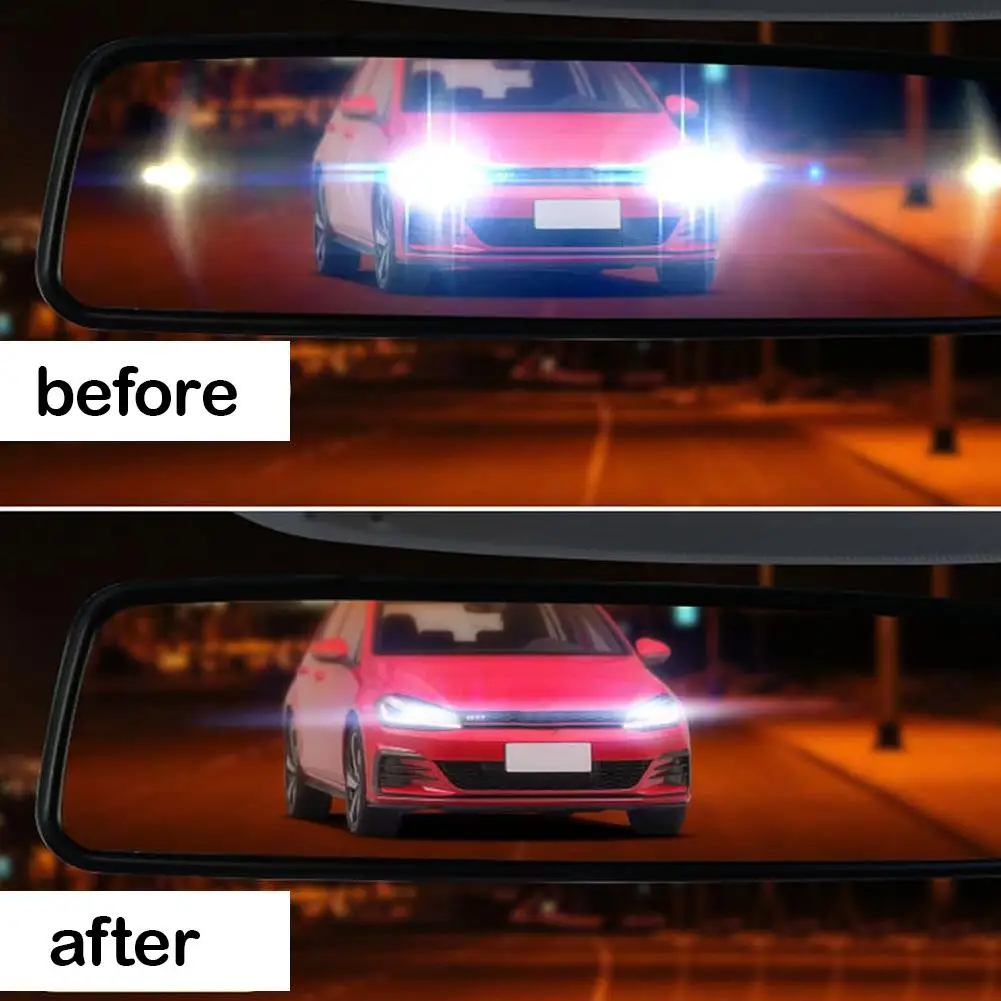 Rearview Mirror Anti-glare Film Anti Fog Film Auto Night Reversing Glare Protection Sticker Accessories view 6