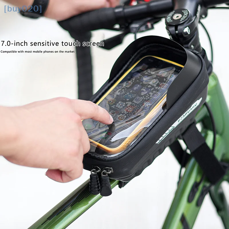 

Bicycle Bag Waterproof Touch Screen Cycling Bag Top Frame Tube Bag MTB Road Bike Bag Phone Case Bike Accessories