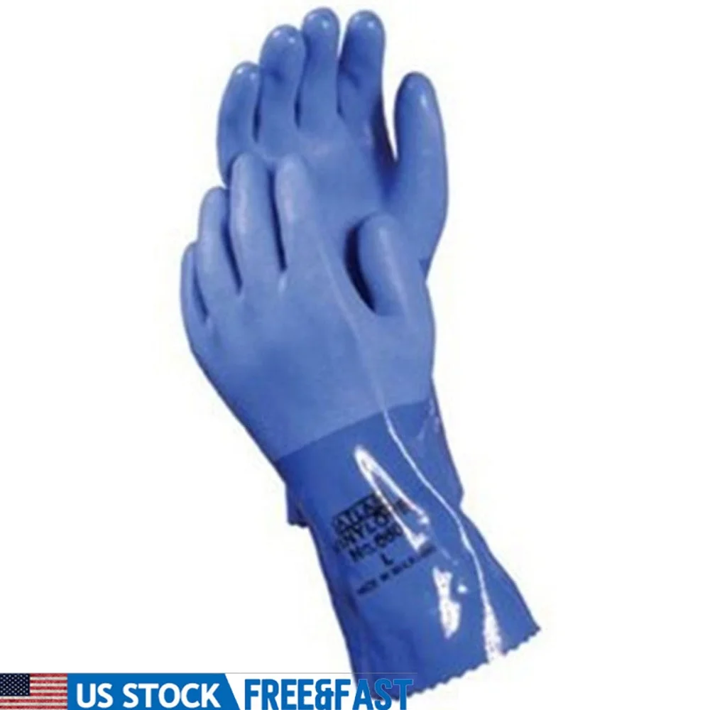 

Перчатки с тройным покрытием из ПВХ и бесшовной вязаной подкладкой, маслостойкие, жидкостные, грубая ручка, 12-дюймовая длинная пара