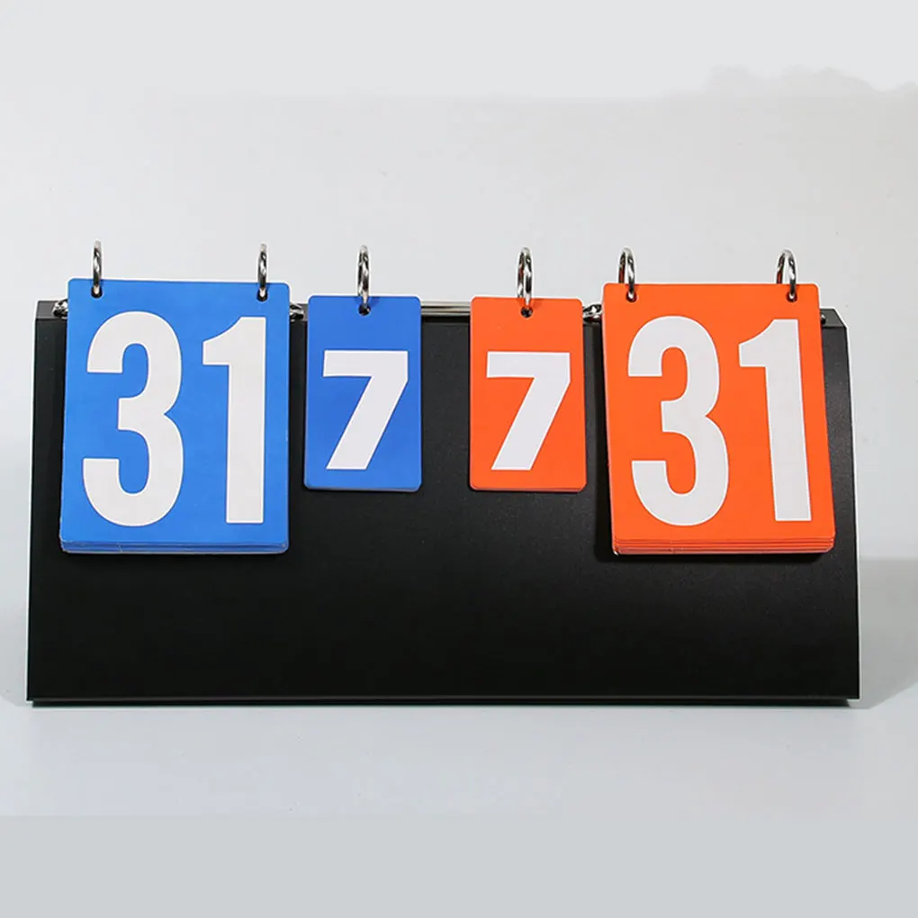 スポーツスコアボードフリップスコアボードポータブルノッチカウントボードバスケットボールスコアカウンターバスケットボールバドミントンバレーボール用