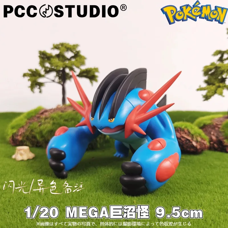 جديد 9 سنتيمتر البوكيمون Swampert نموذج لجسم لعبة أنيمي الهزلي Gk تمثال جمع تمثال مكتب دمى ألعاب أطفال هدايا عيد الميلاد