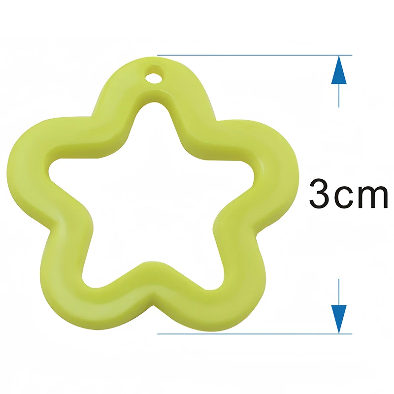 10/20Pcs 30mm Acrylic Transparent Star Pendant Loose Spacer Beads for DIY Jewelry Bracelet Earring Necklace Making Accessories