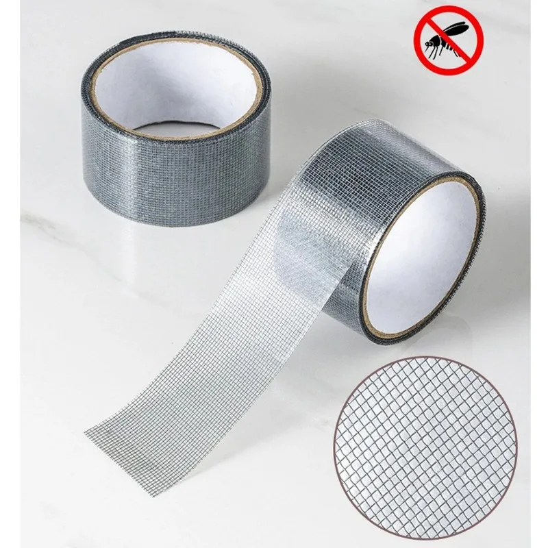 5Mm/2M Zelfklevende Reparatie Van Raamschermen Subsidie Anti-Bug Fly Mesh Perforatie Tape Is Duurzaam