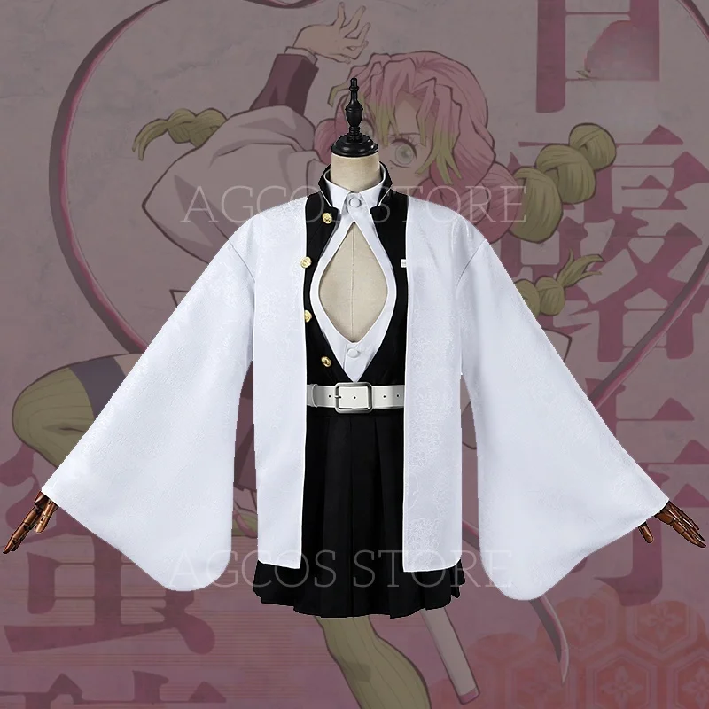 

AGCOS Kanroji Mitsuri Cosplay Anime Demonn Slayerr Kanroji Mitsuri Cosplay Costume Woman Halloween Outfits Costumes Cosplay