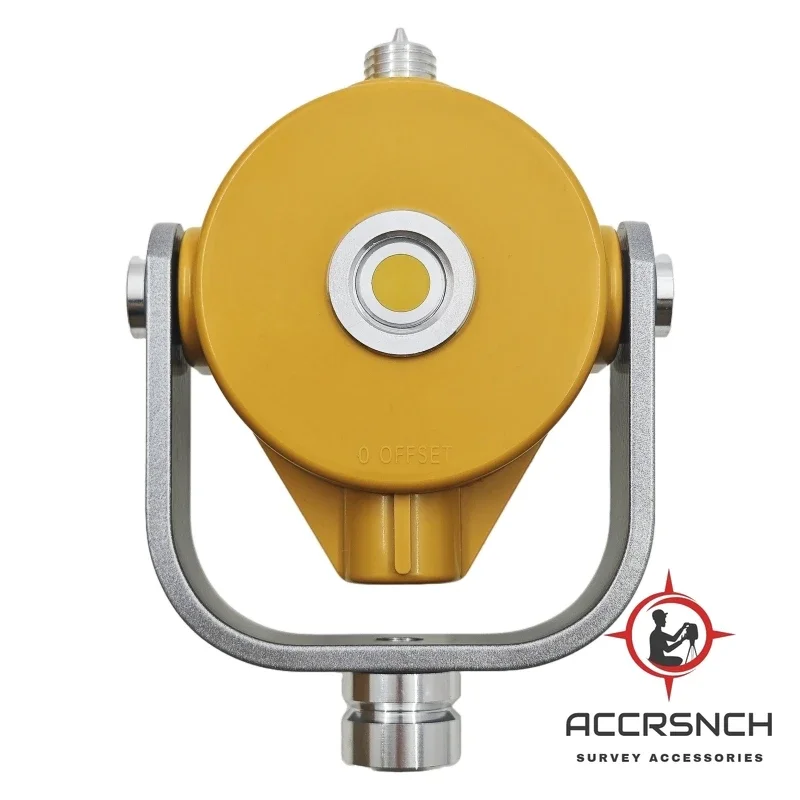 ACCR Simple Reflective Prism, Surveying Reflector for Japanese Total Station, Land Surveying Equipment, 5/8x11 Female Thread